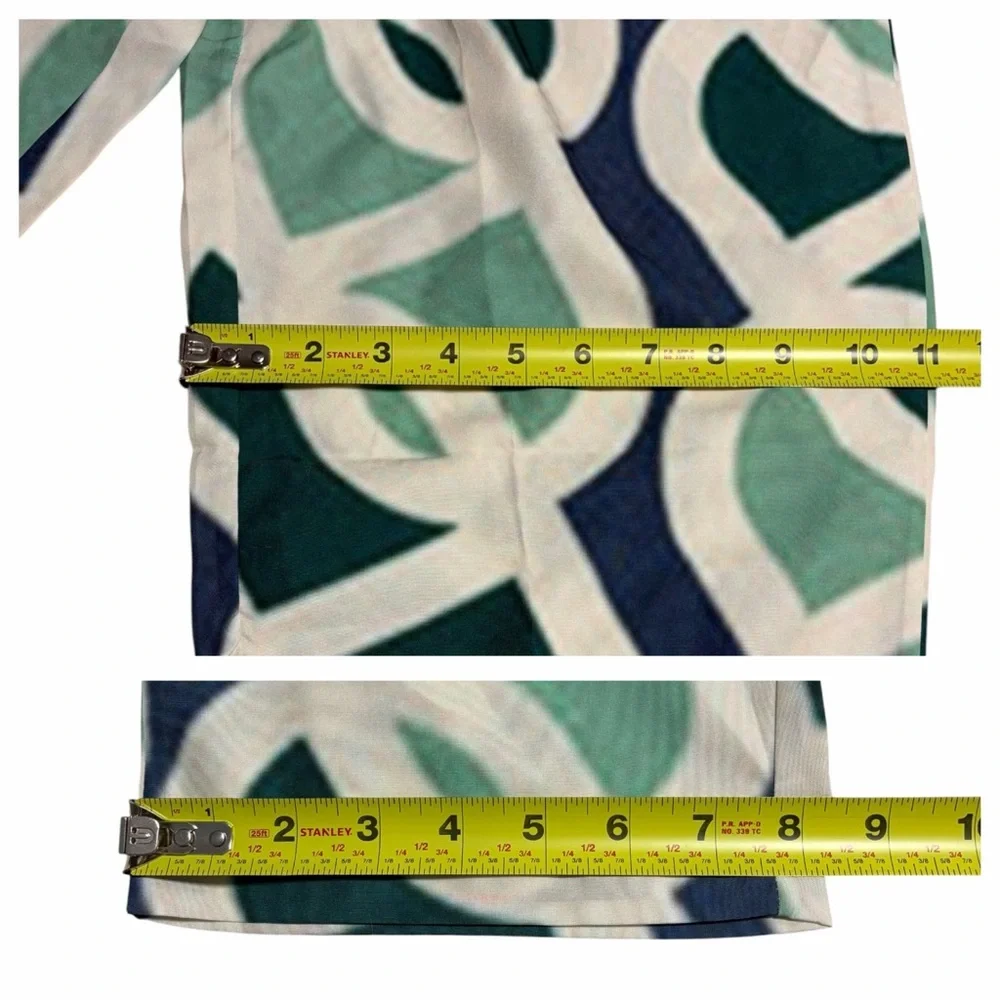 new Michelle Two-Piece Set Mint Collared Tunic Shirt and Pants - Picture 15 of 16
